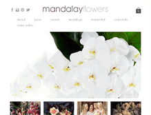 Tablet Screenshot of mandalayflowers.com.au